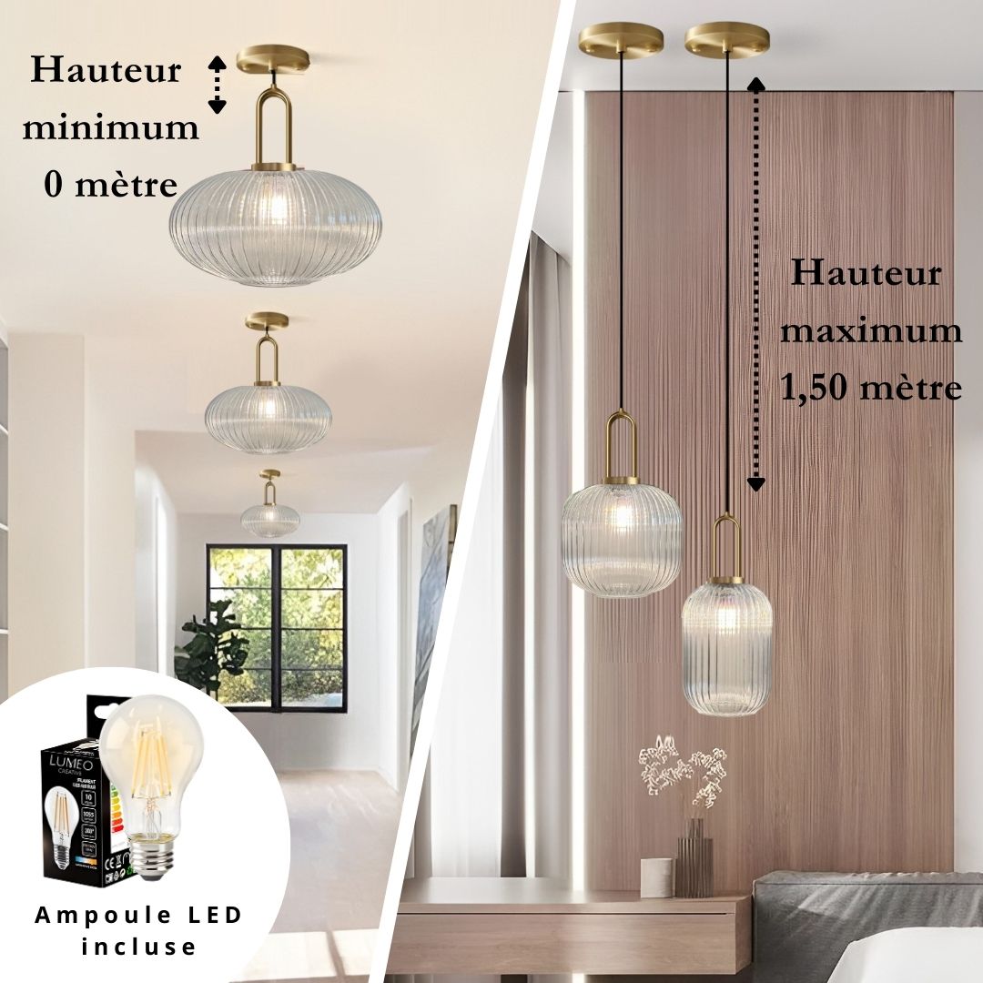 Suspension en verre | Vintage