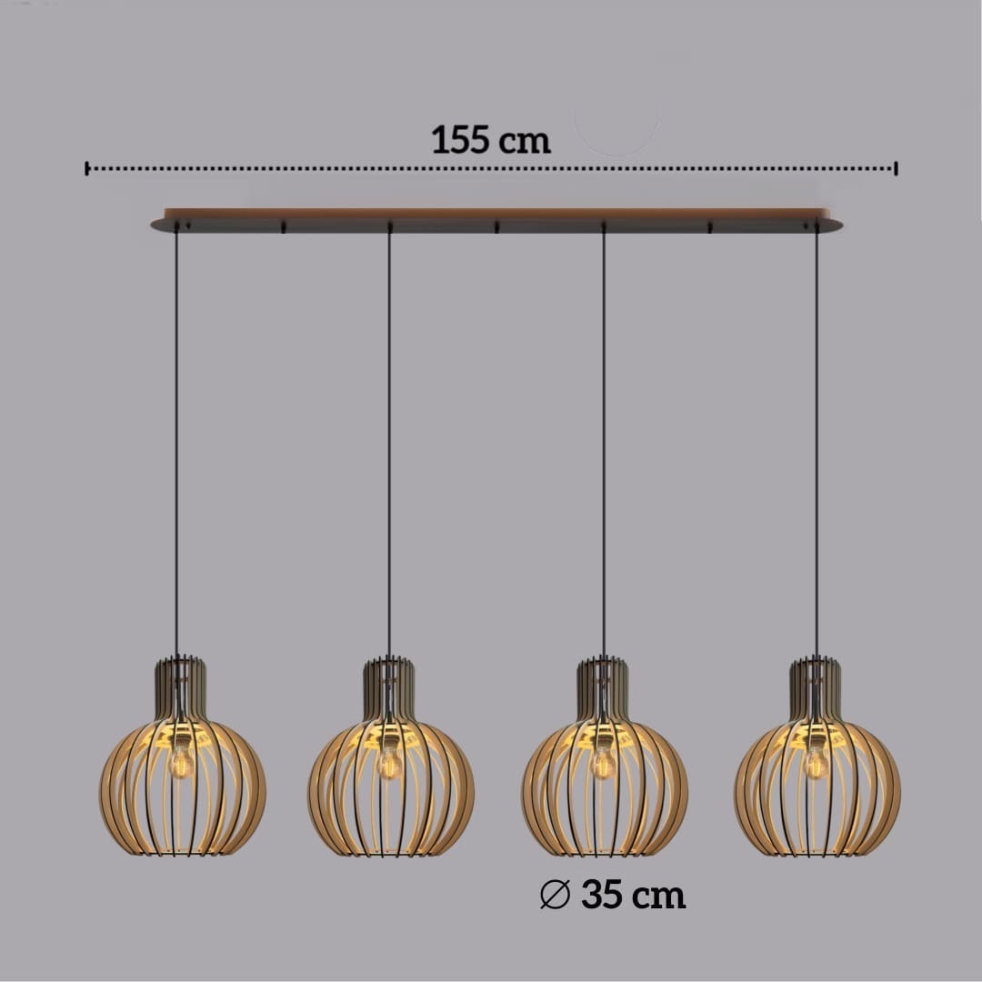 Suspension en bois scandinave | Woody