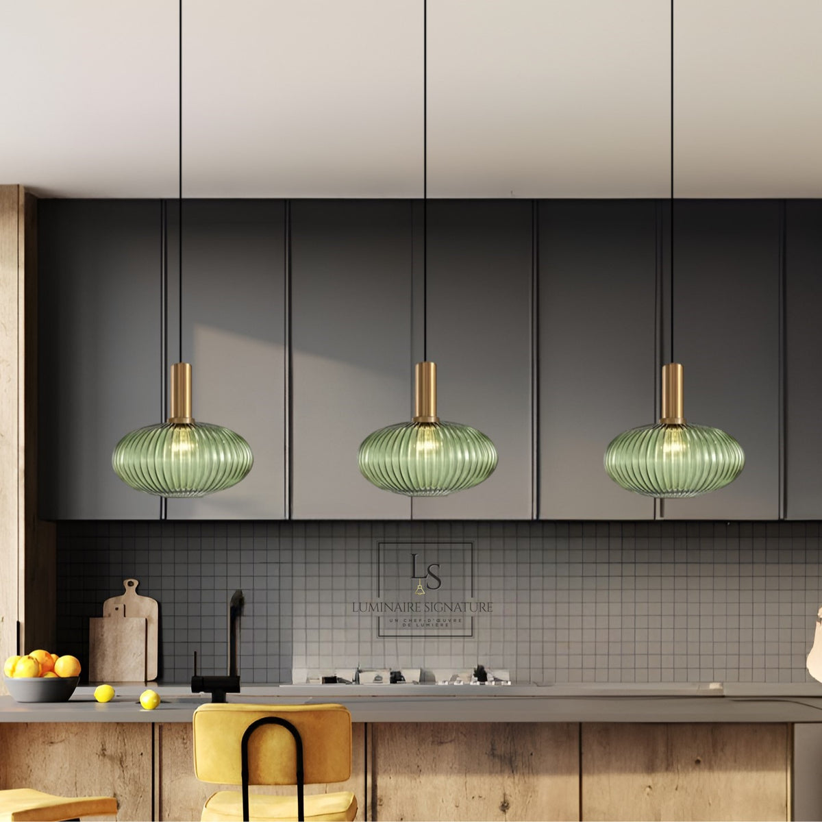 Suspension en verre | Vintage