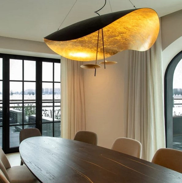 Suspension élégante noir & Or | Style contemporain