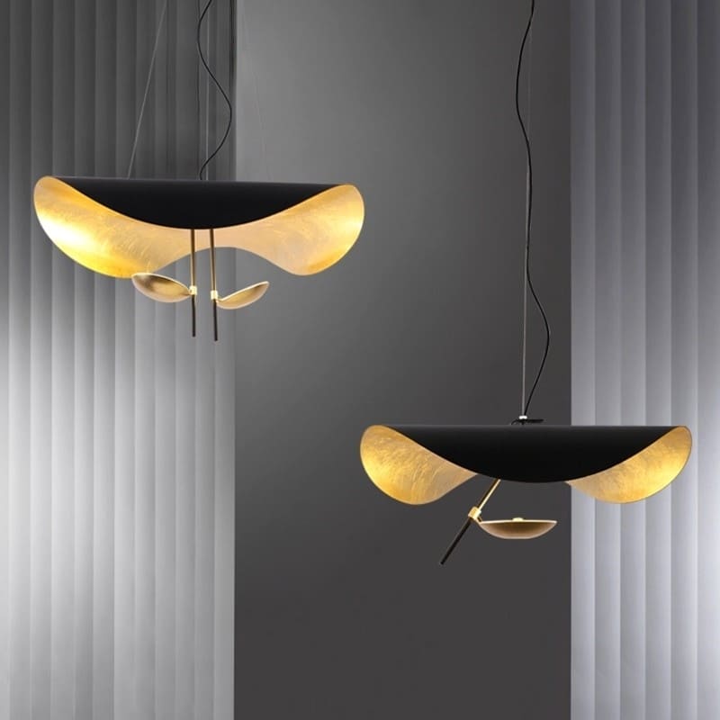Suspension élégante noir & Or | Style contemporain