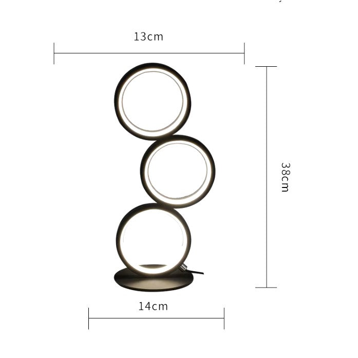 Lampe de bureau cercles à LED