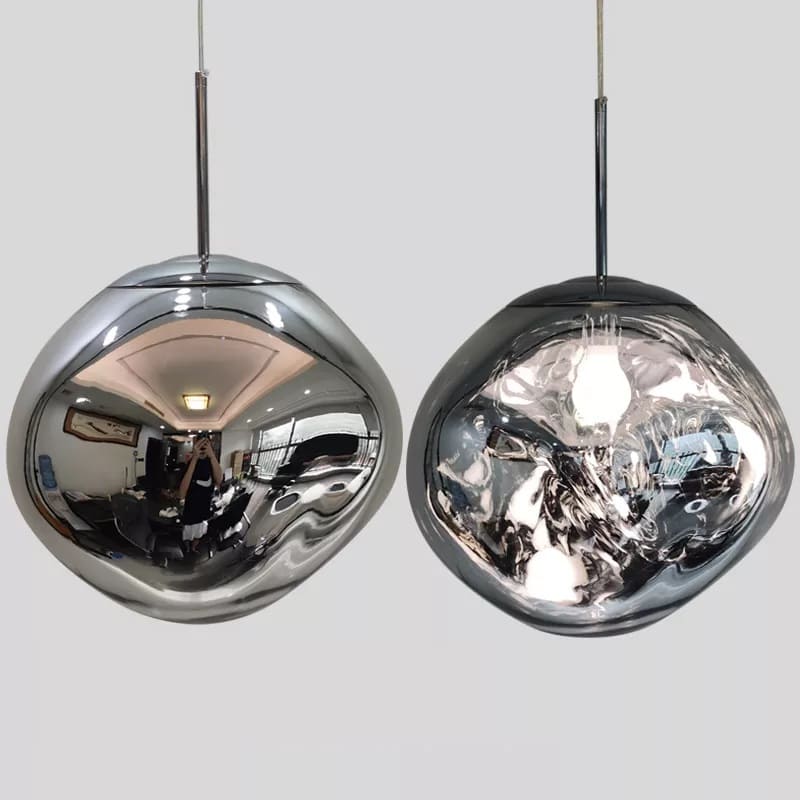 Suspension style verre soufflé | Boule de lave