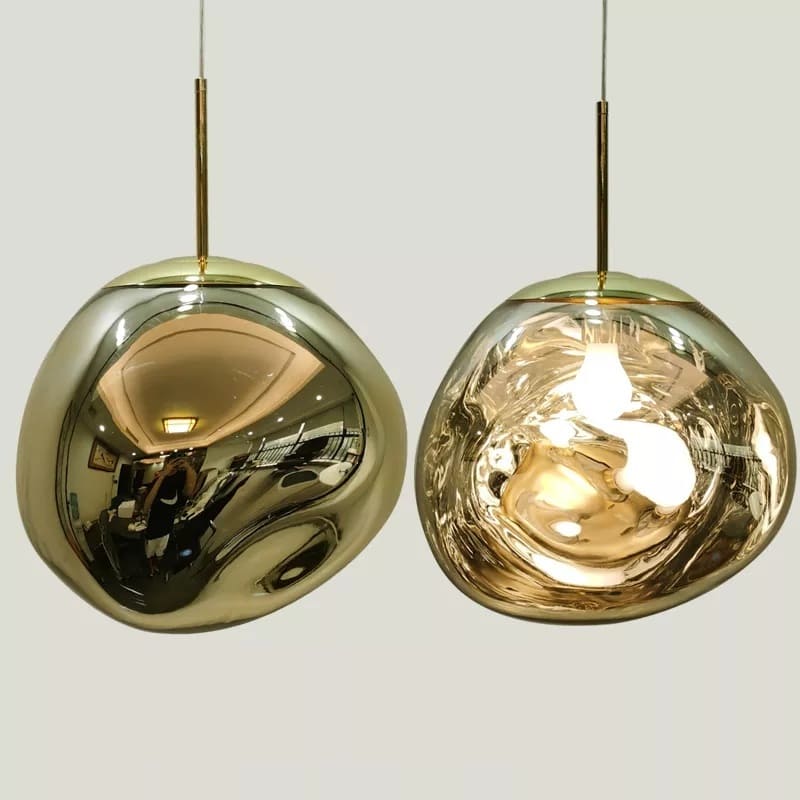 Suspension style verre soufflé | Boule de lave