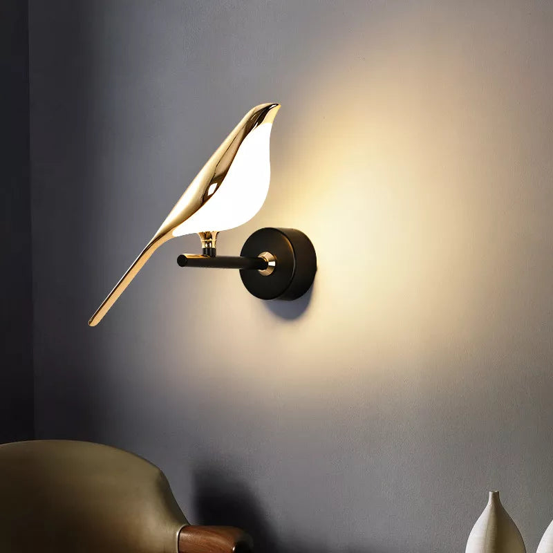 Applique murale à LED | Oiseaux dorés