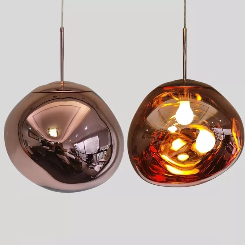Suspension style verre soufflé | Boule de lave
