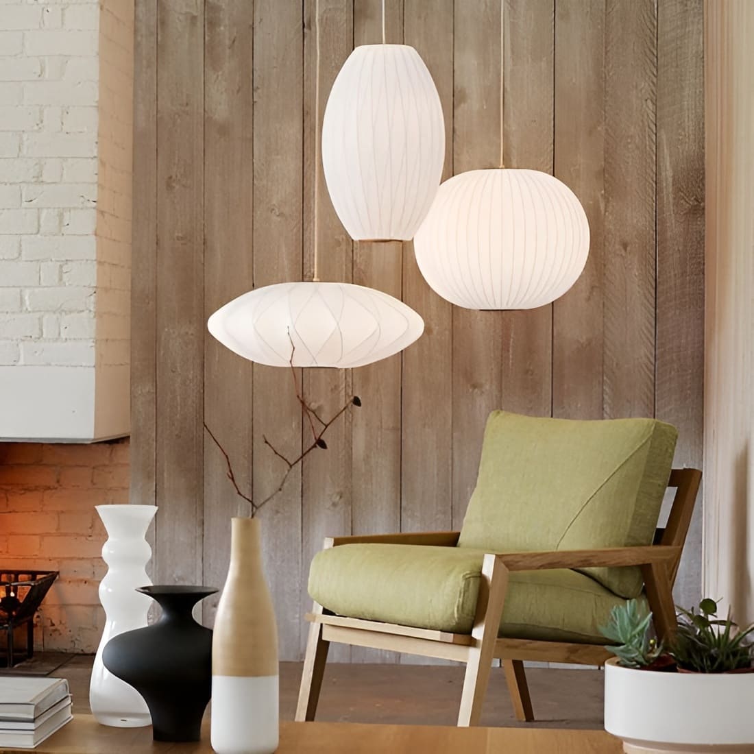 Suspension au design aérien | Style Japandi