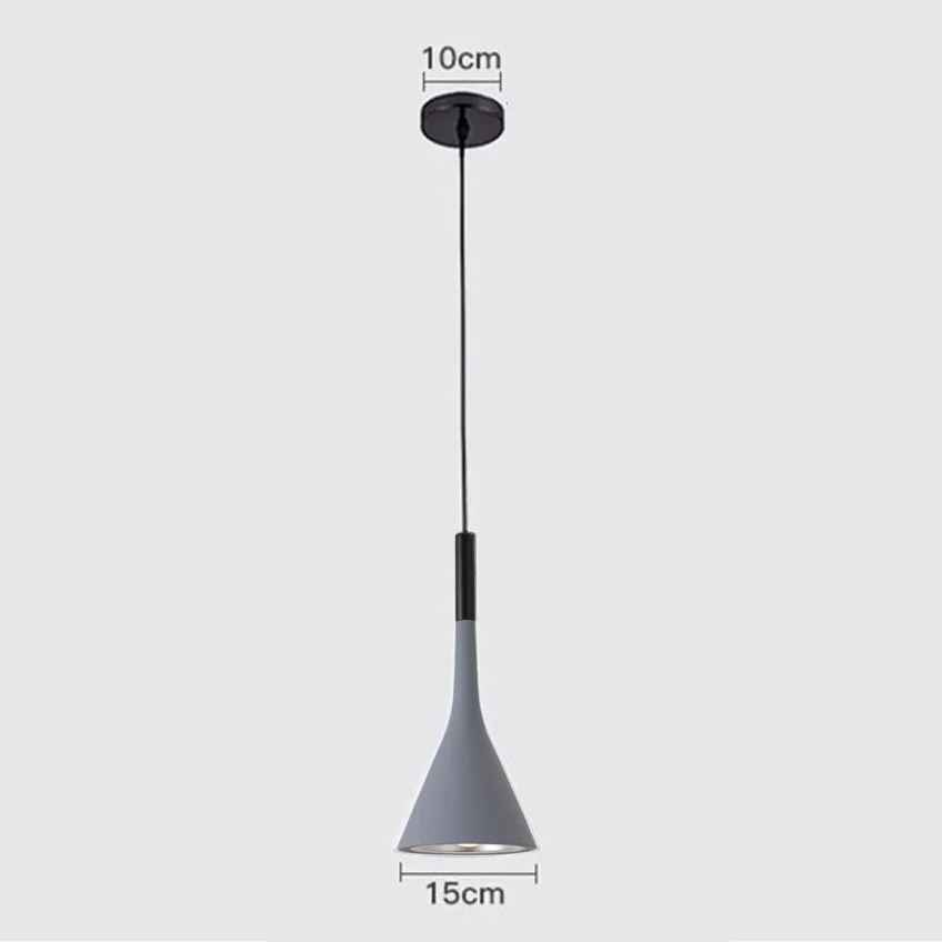 Suspension couleur aux choix en bois et aluminium au design nordique moderne en forme de bouteille