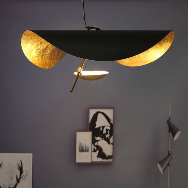 Suspension élégante noir & Or | Style contemporain