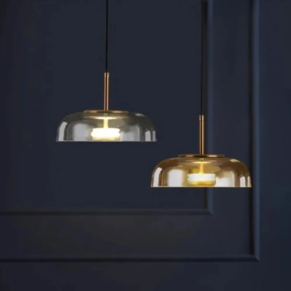 Suspension aérienne en verre | Style contemporain