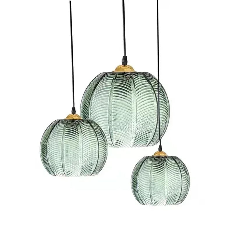 Suspension verre soufflé coloré | Style vintage