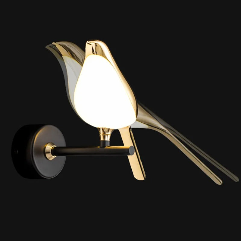 Applique murale à LED | Oiseaux dorés