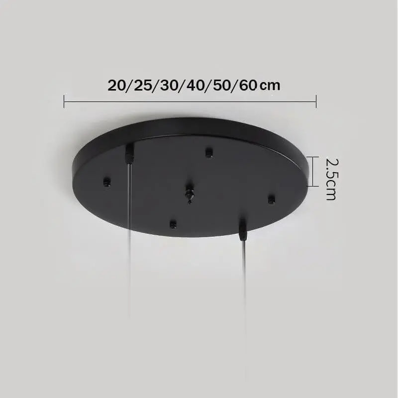 Socle de plafond circulaire pour suspensions multiples