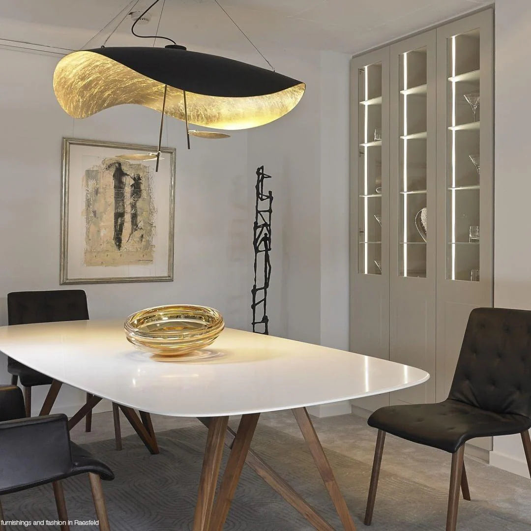 Suspension élégante noir & Or | Style contemporain