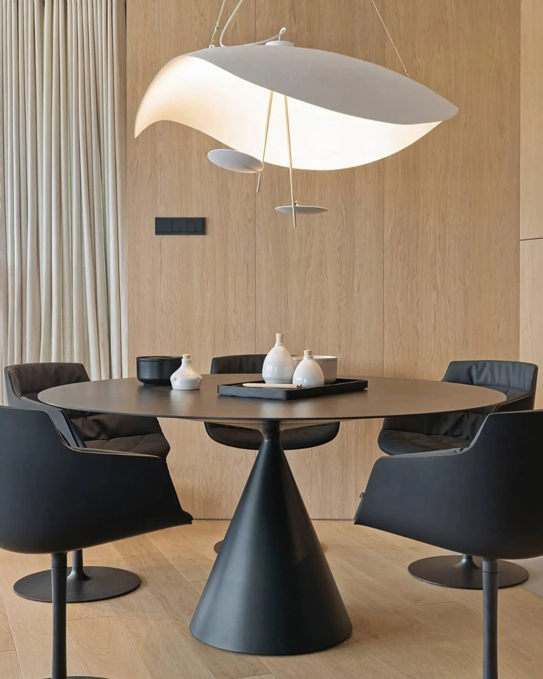 Suspension élégante noir & Or | Style contemporain