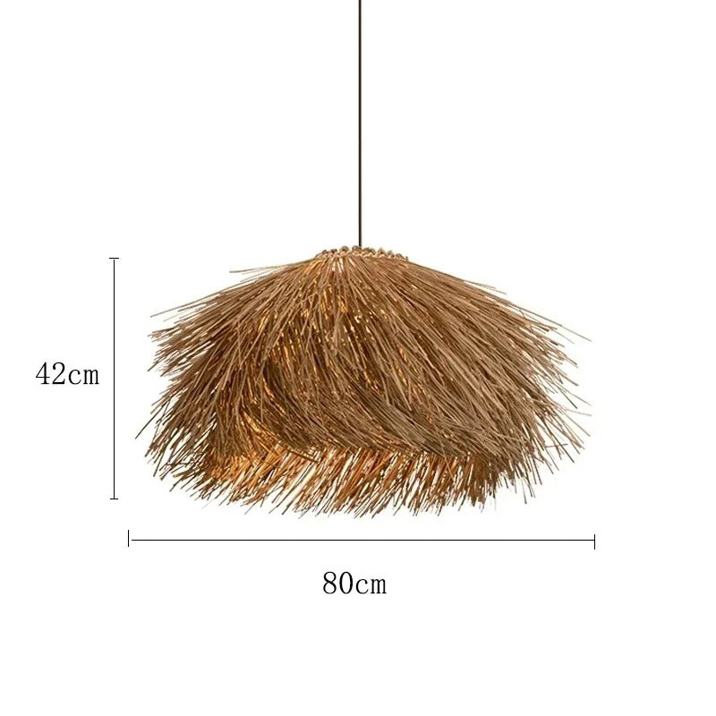 Suspension naturelle en rotin | Style bohème chic