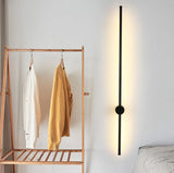 Applique murale à LED Dimmable| Tube noir métallique