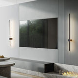 Applique murale à LED Dimmable| Tube noir métallique
