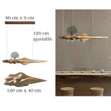 Lustre artistique | Bois véritable