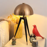 Lampadaire style champignon doré