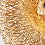Suspension tressée en bambou naturel au style bohème et scandinave