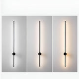 Applique murale à LED Dimmable| Tube noir métallique