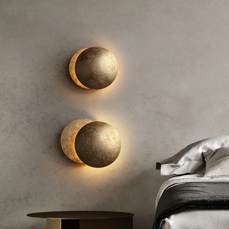 Applique murale LED | Eclipse dorée