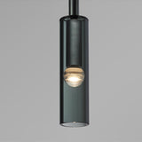 Applique murale suspendue en verre gris fumé au design moderne en forme de bouteille