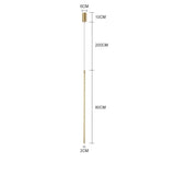 Suspension tube métal noir LED