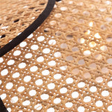 Lustre aérien en cannage rotin et style rétro