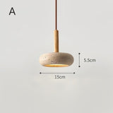 Suspension élégante pierre naturelle | Style wabi sabi