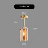 Plafonnier en verre teinté fumé au design moderne