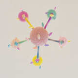Lustre chandelier chambre enfant- arc en ciel multicolore
