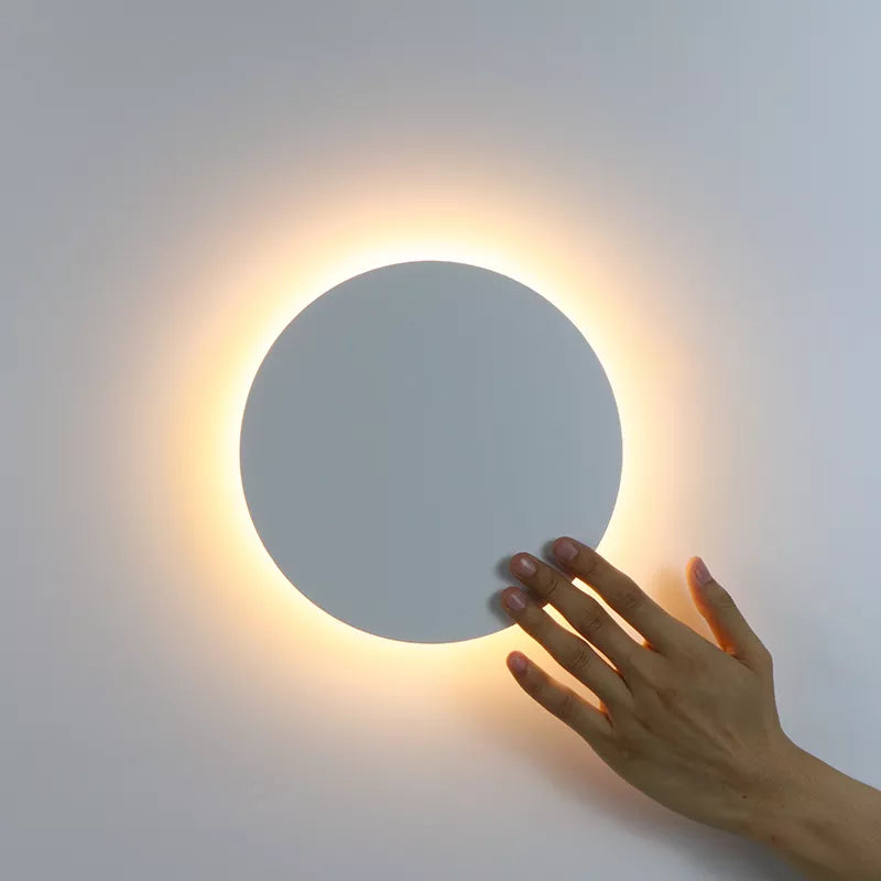 Applique murale ronde LED en aluminium