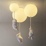 Lustre enfant ours polaire suspendu