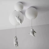 Lustre enfant ours polaire suspendu