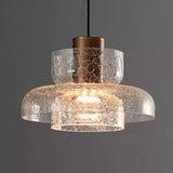 Suspension verre craquelé | Style moderne élégant