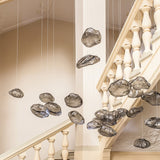 Suspension design verre soufflé | Style aérien contemporain