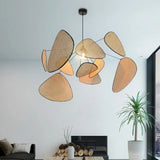 Lustre aérien en cannage rotin et style rétro