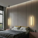 Lustre pendant / Suspension moderne en aluminium noir ou or au style minimaliste