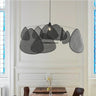Lustre aérien en cannage rotin et style rétro
