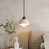 Suspension élégante pierre naturelle | Style wabi sabi