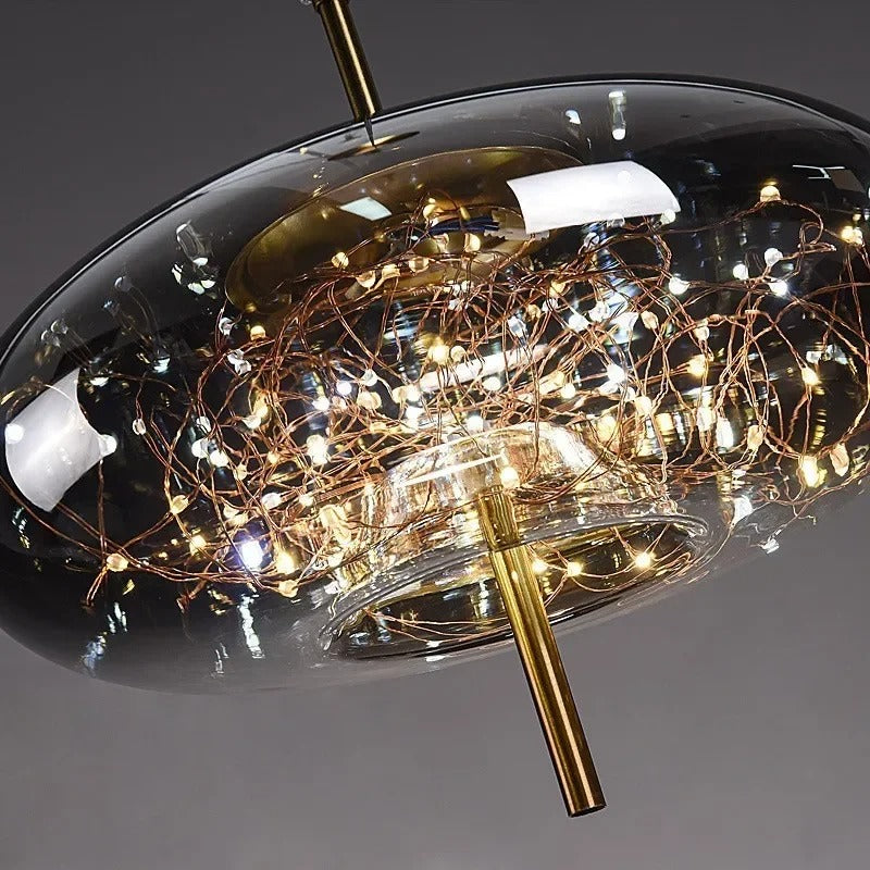 Suspension verre soufflé | Style contemporain féerique