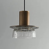 Suspension verre craquelé | Style moderne élégant