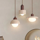 Suspension élégante pierre naturelle | Style wabi sabi