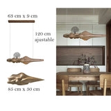 Lustre artistique | Bois véritable