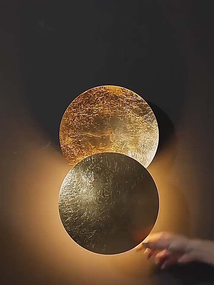 Applique murale LED | Eclipse dorée