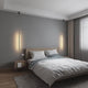 Suspension tube métal noir LED