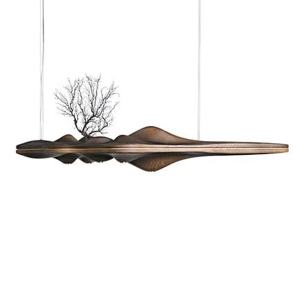 Lustre artistique | Bois véritable
