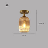 Plafonnier en verre | Vintage
